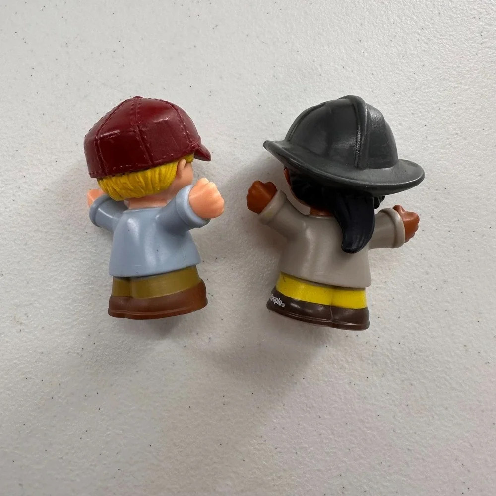 Little People Fisher Price Construction Firefighter Vehicle‎ Set 5 Piece Tractor